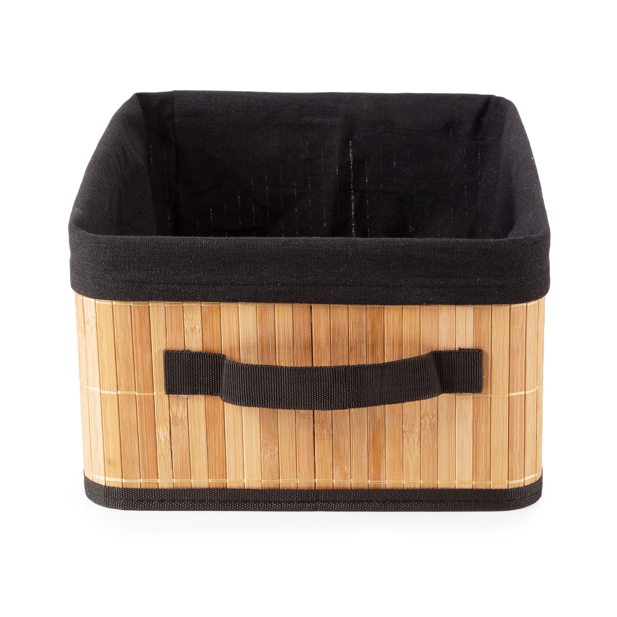 Panier de rangement pliable en bambou