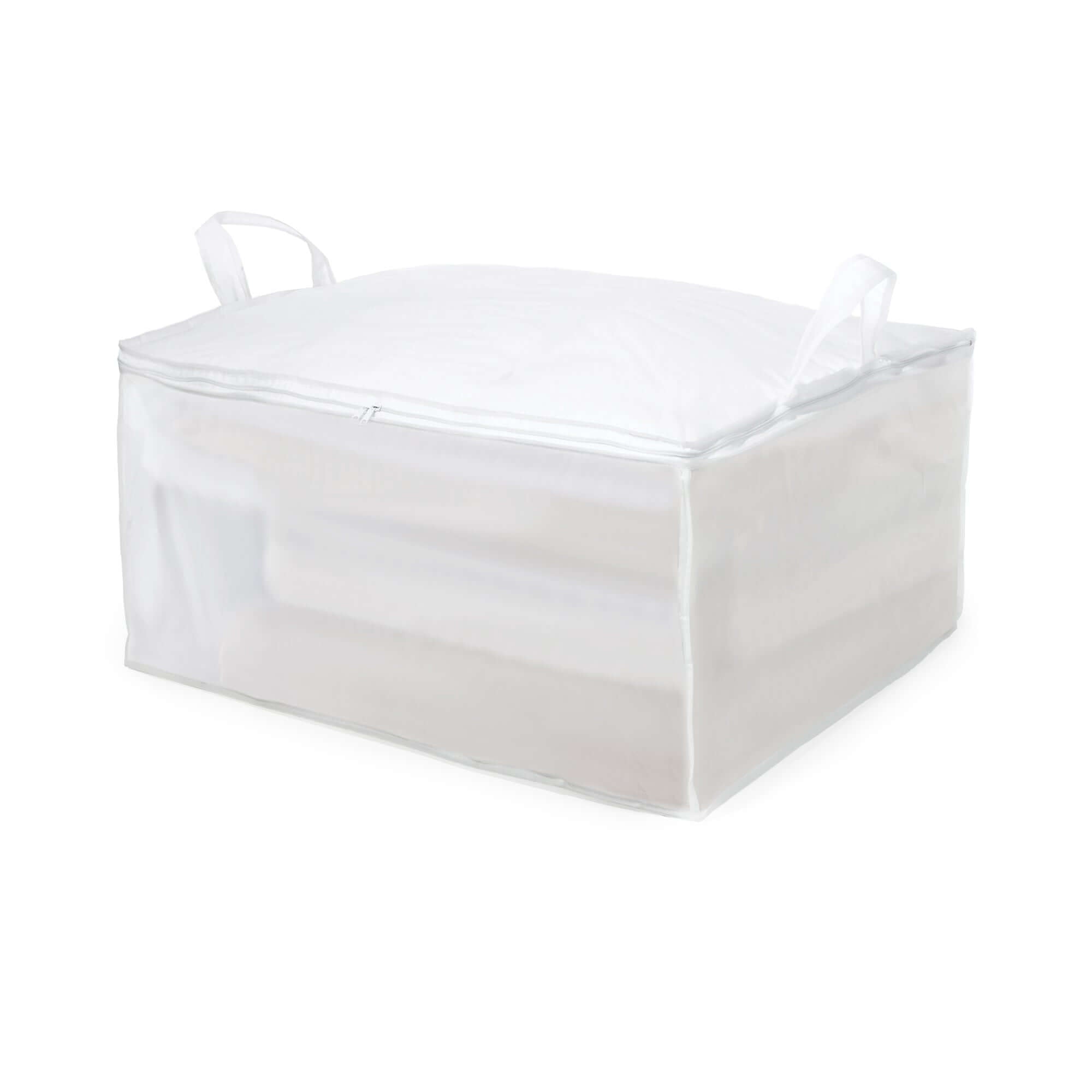 Housse de rangement pour couette Milky blanche