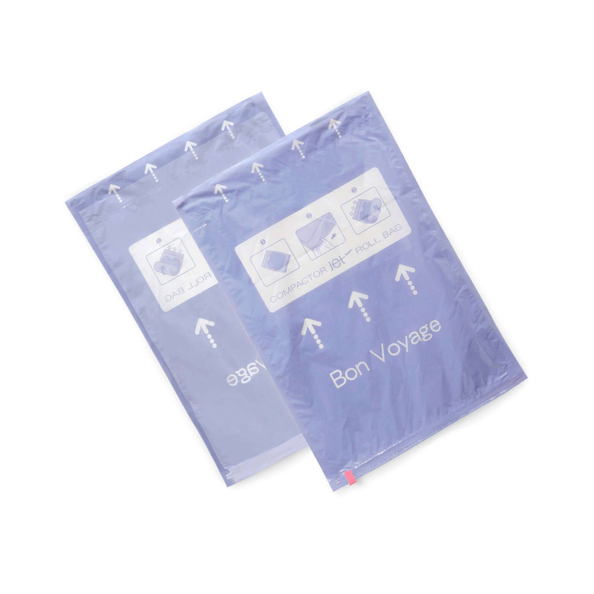 Lot de 6 sacs de rangement sous vide manuels 2S + 2M + 2L Roll-Up