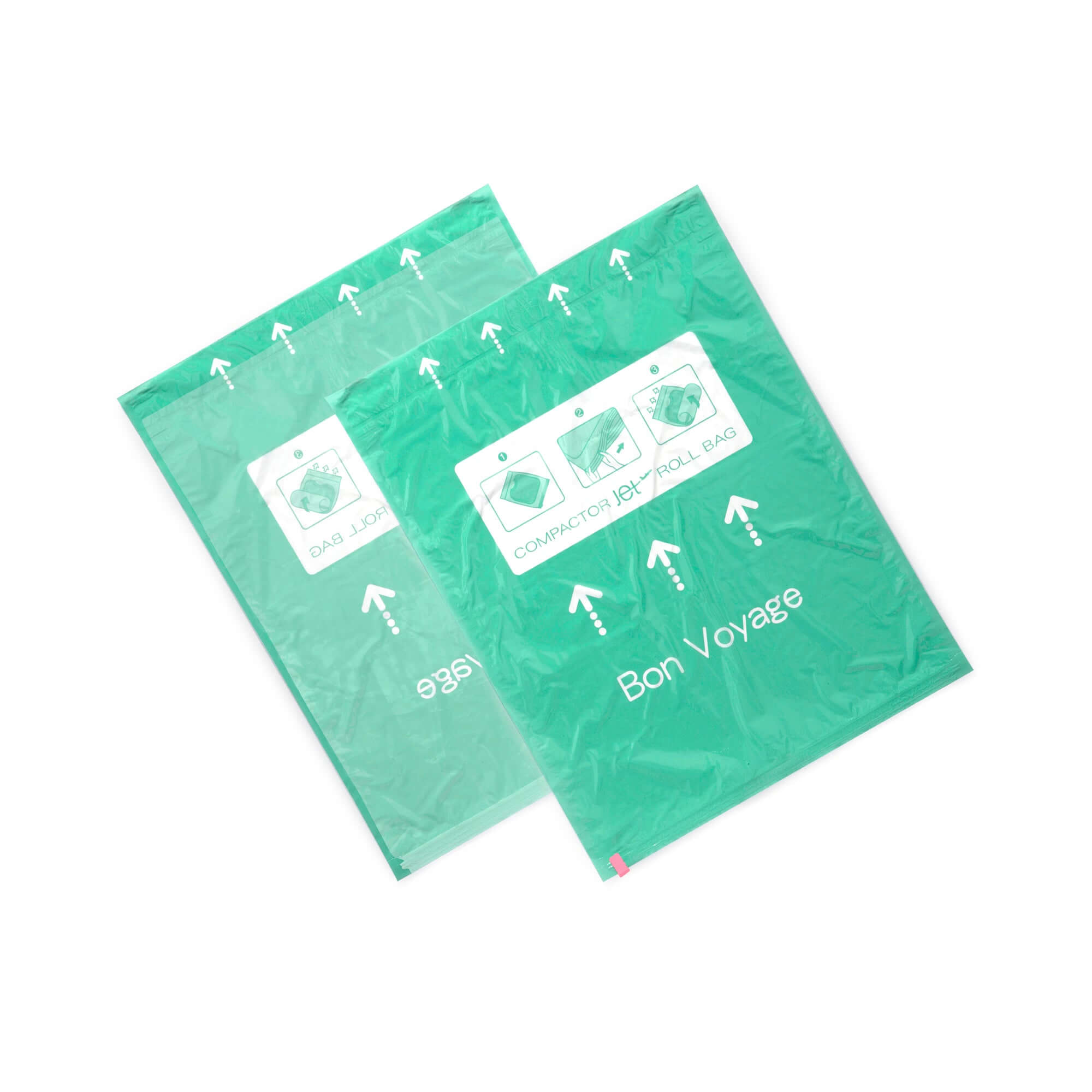 Lot de 6 sacs de rangement sous vide manuels 2S + 2M + 2L Roll-Up