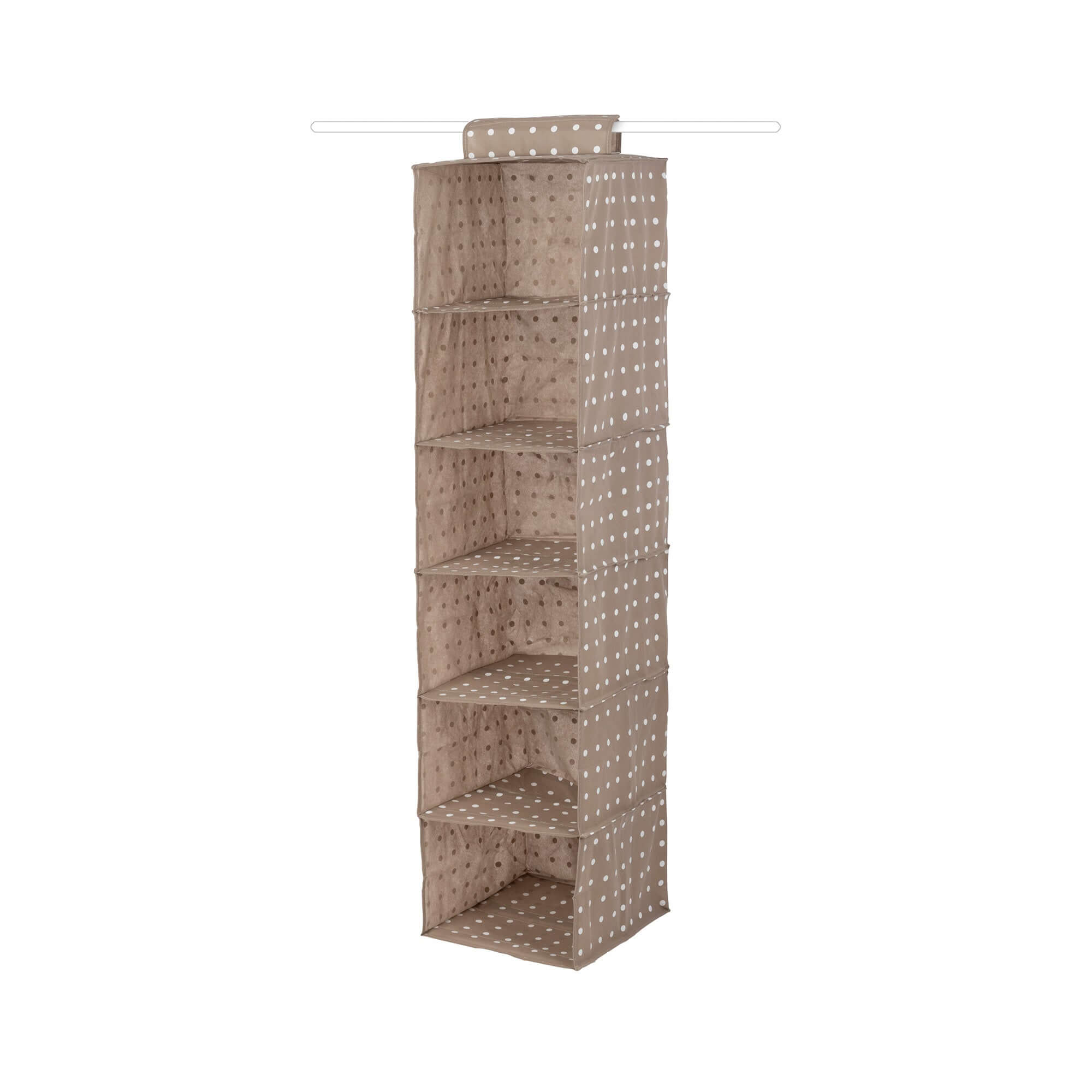 Rivoli taupe 6-tier hanging shelf