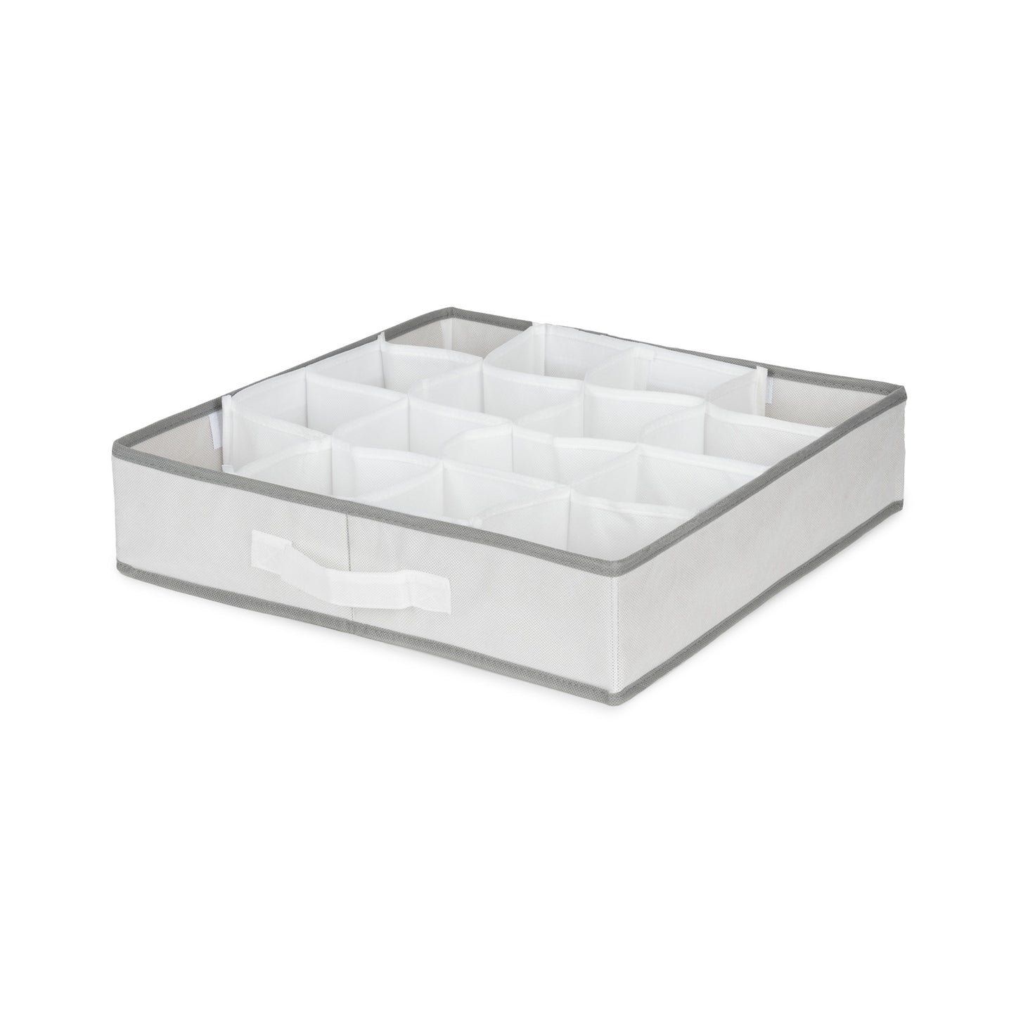 Organizador de cajones Life blanco y gris 16 compartimentos