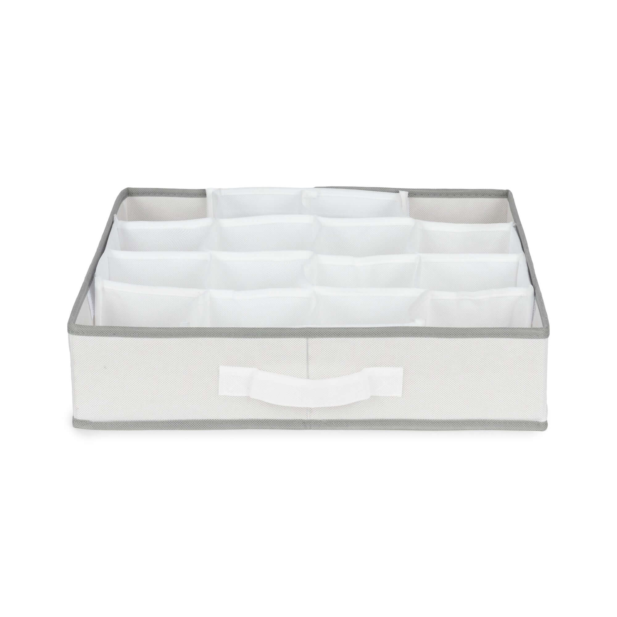 Organisateur de tiroir 16 compartiments Life blanc et gris