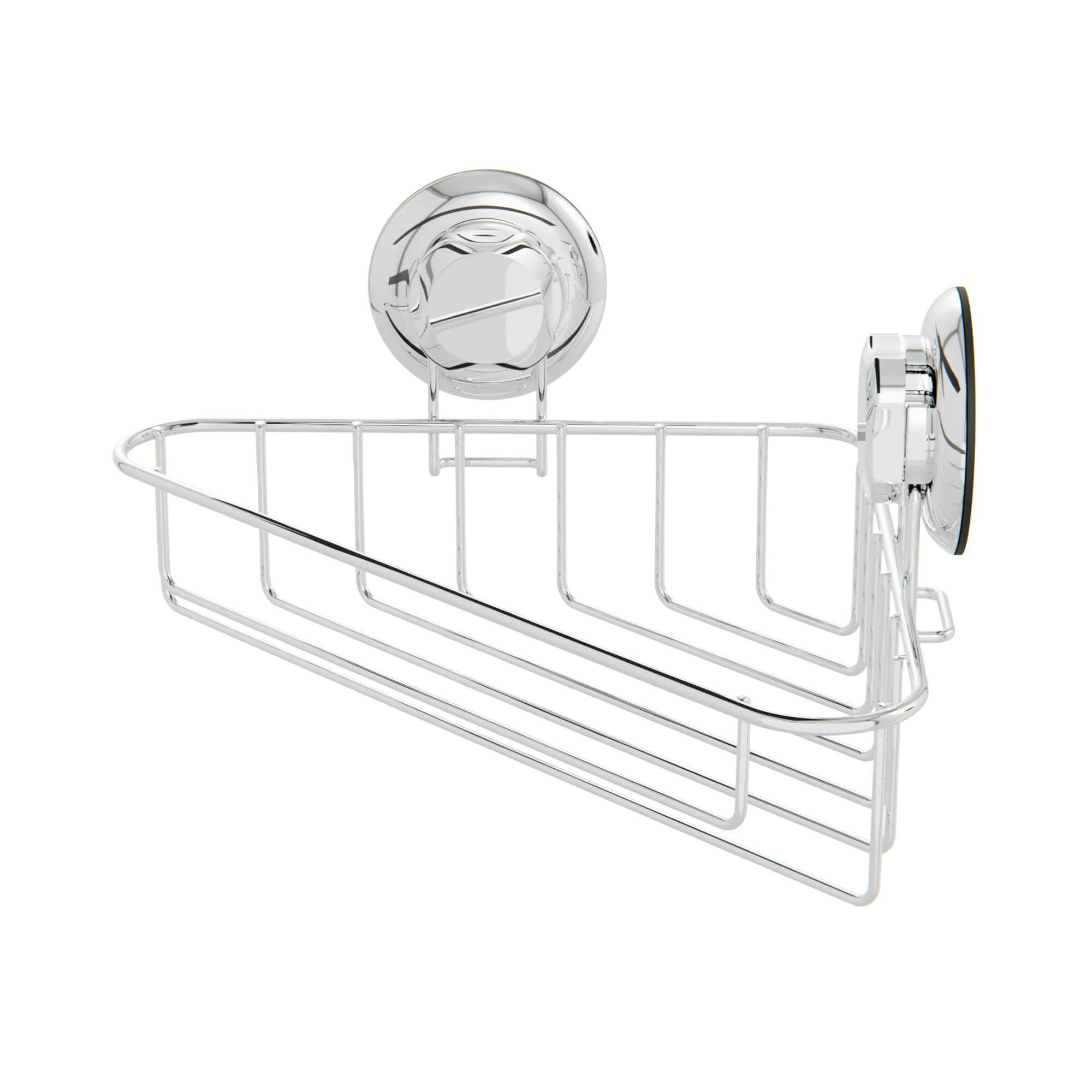 Etagère d'angle à ventouses Bestlock chrome