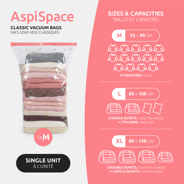 12 Pièces Sac Sous Vide Vetement Aspirateur, Compactor 3