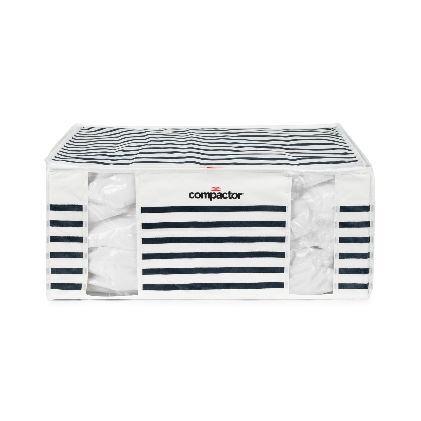 Compactor Boîte de rangement sous vide XXL Marinière blanc, marine et rouge