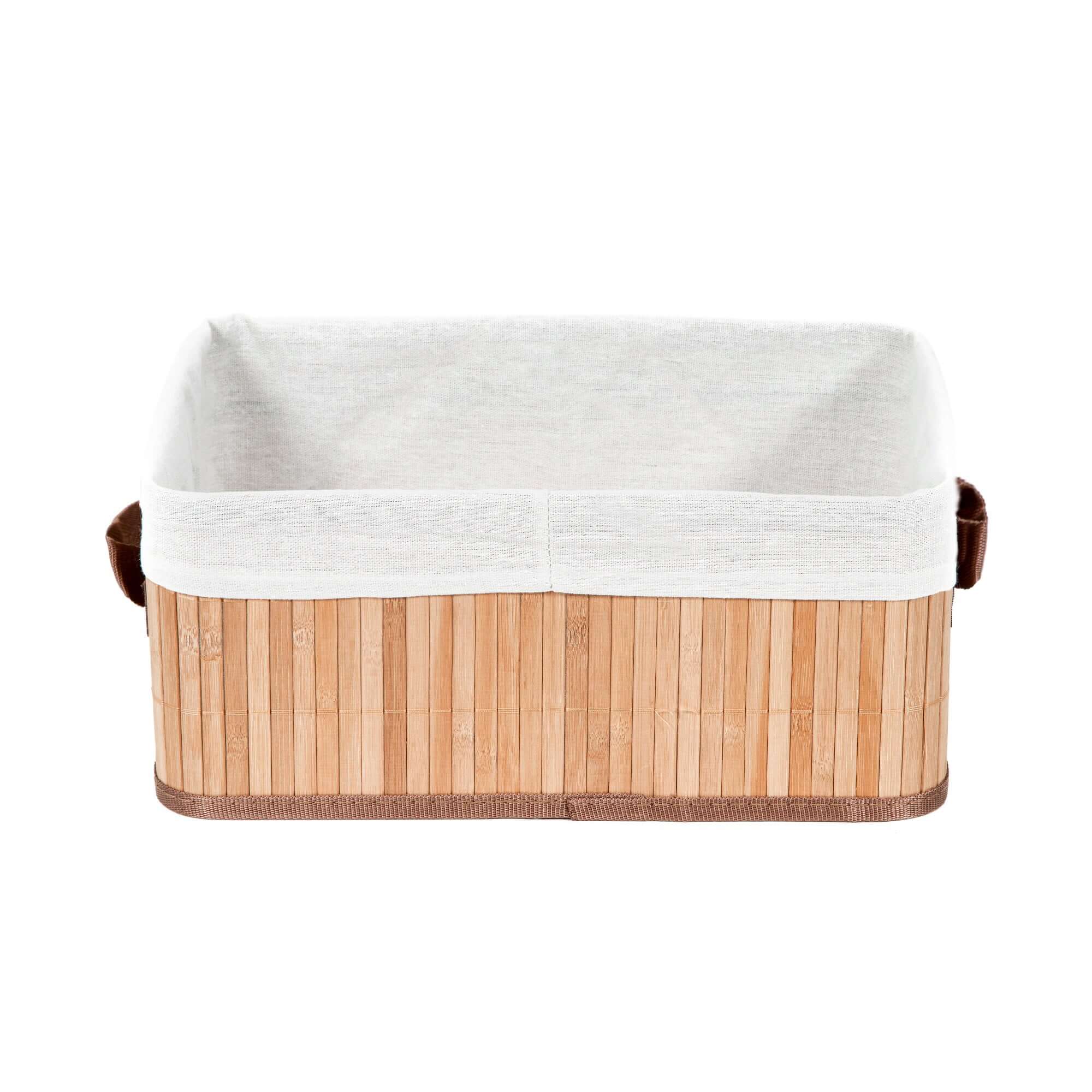 Panier de rangement pliable en bambou