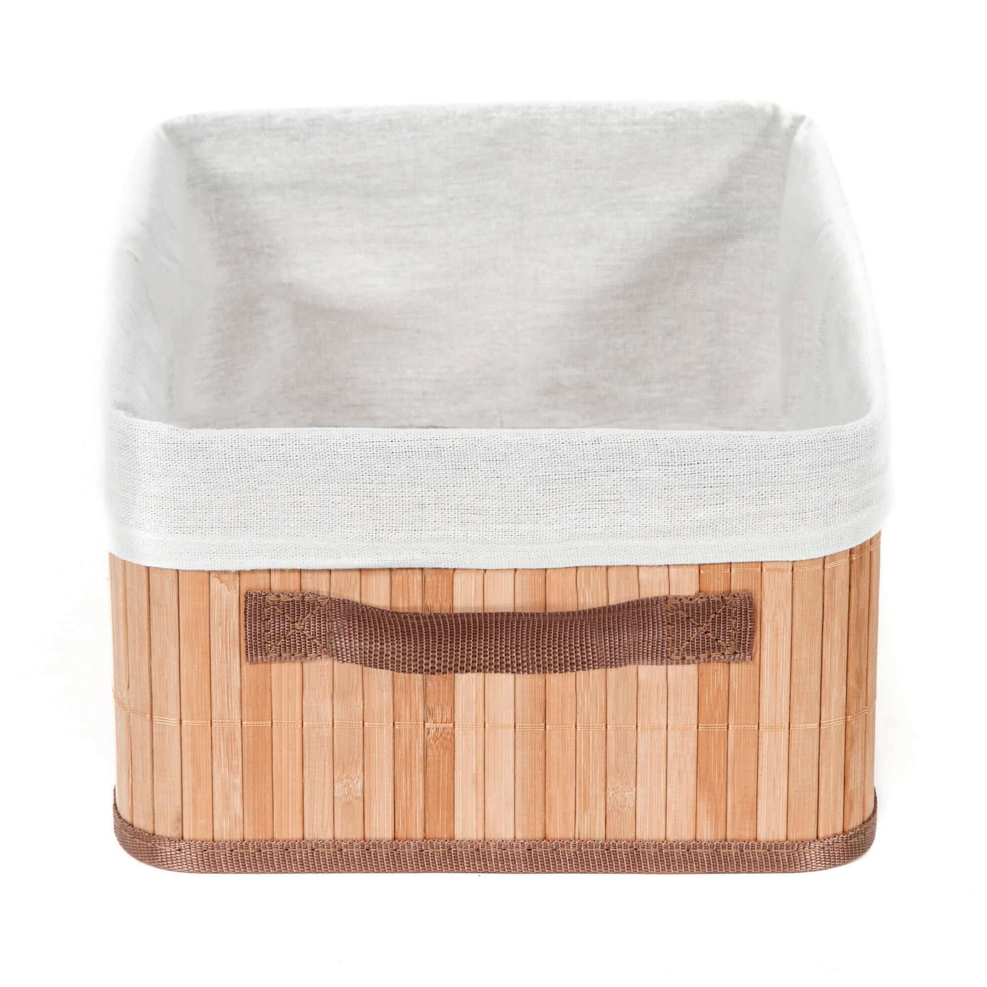 Panier de rangement pliable en bambou