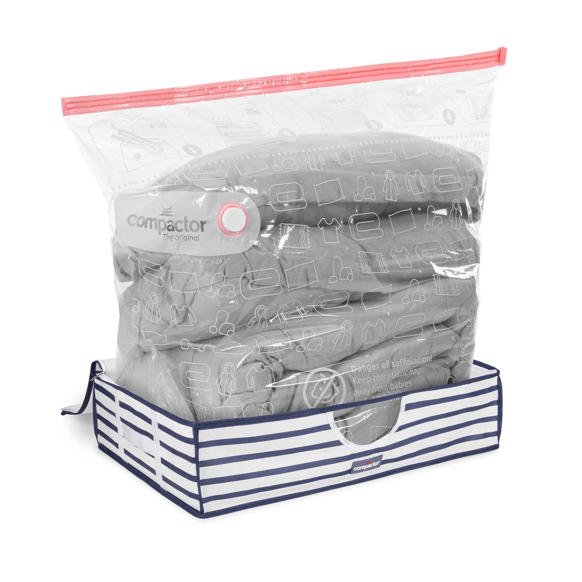 Housse de rangement sous vide L