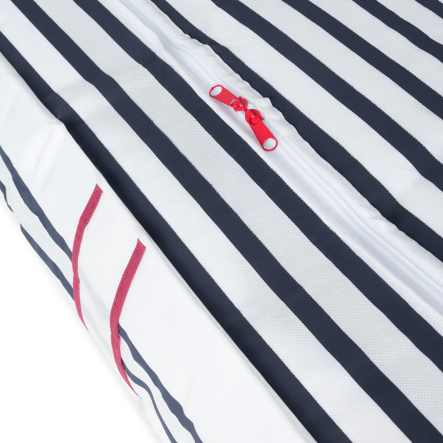 Funda almacenaje debajo de la cama Marinière Azul, blanco y rojo