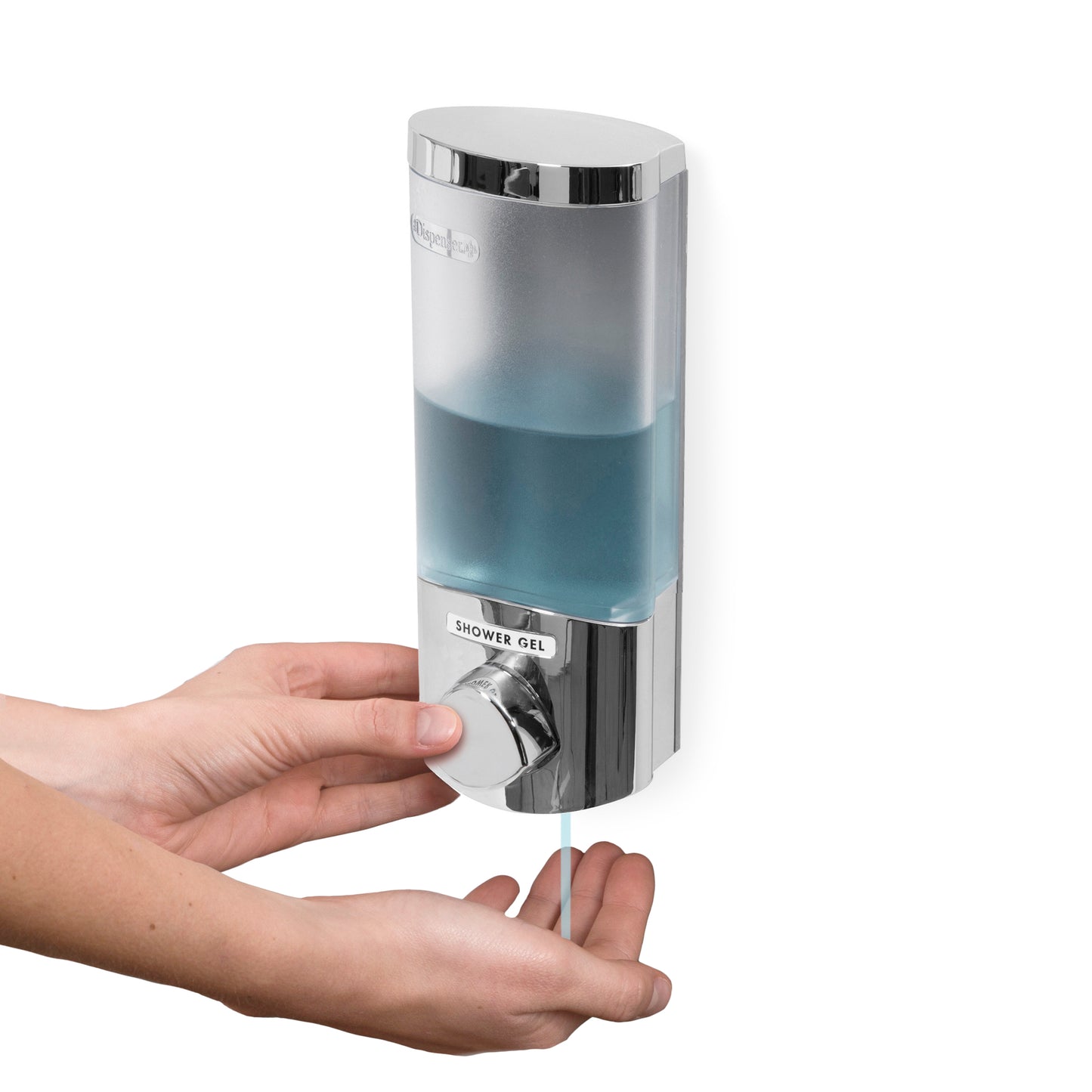 Distributeur de savon mural rechargeable Uno chromé