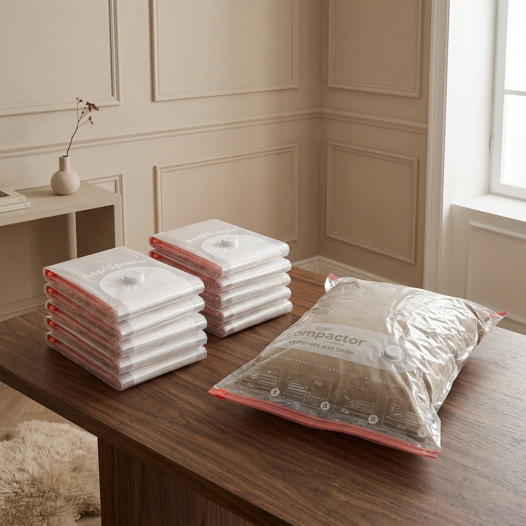 Lot 10 sacs rangement sous vide Aspispace