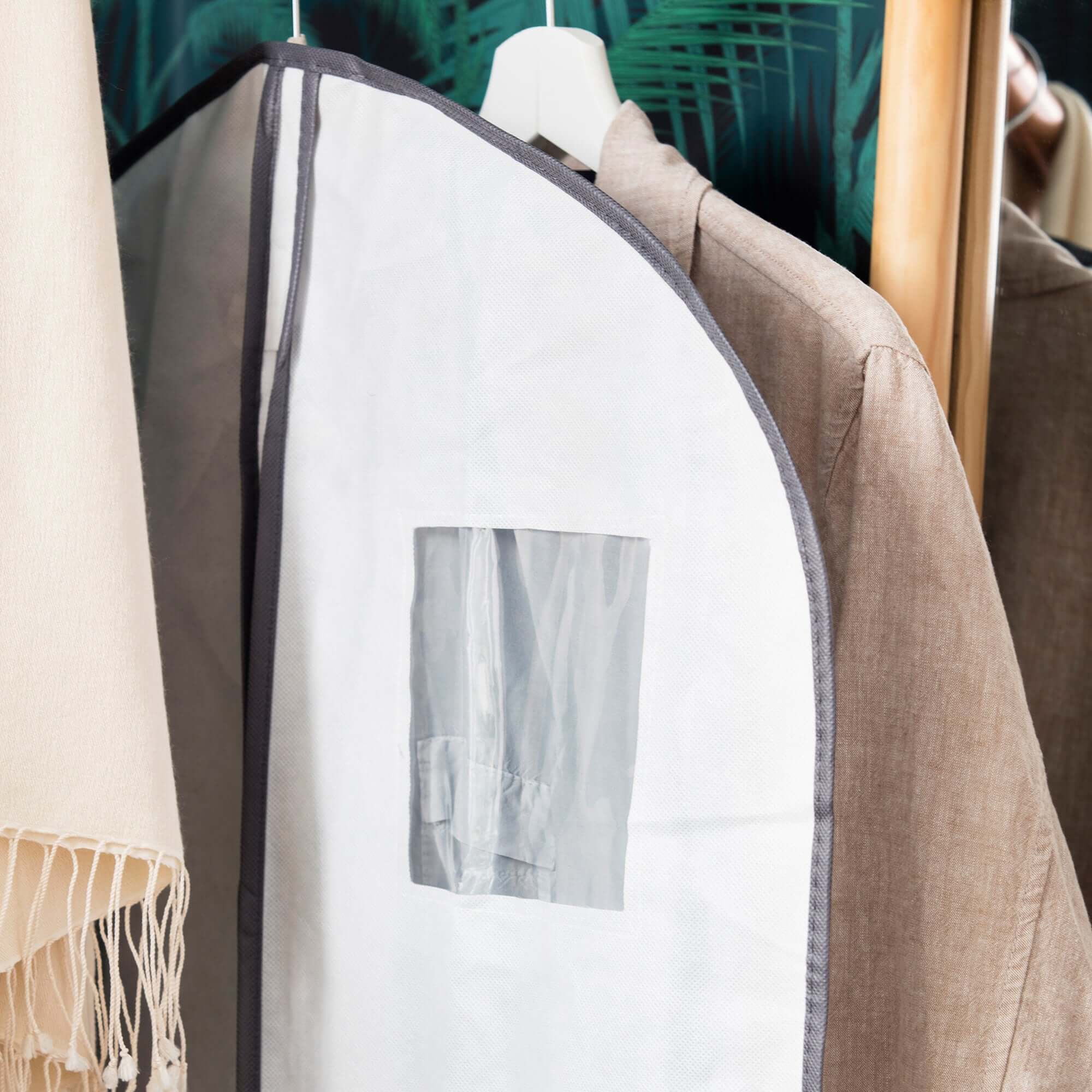 Funda para colgar ropa Life M blanca