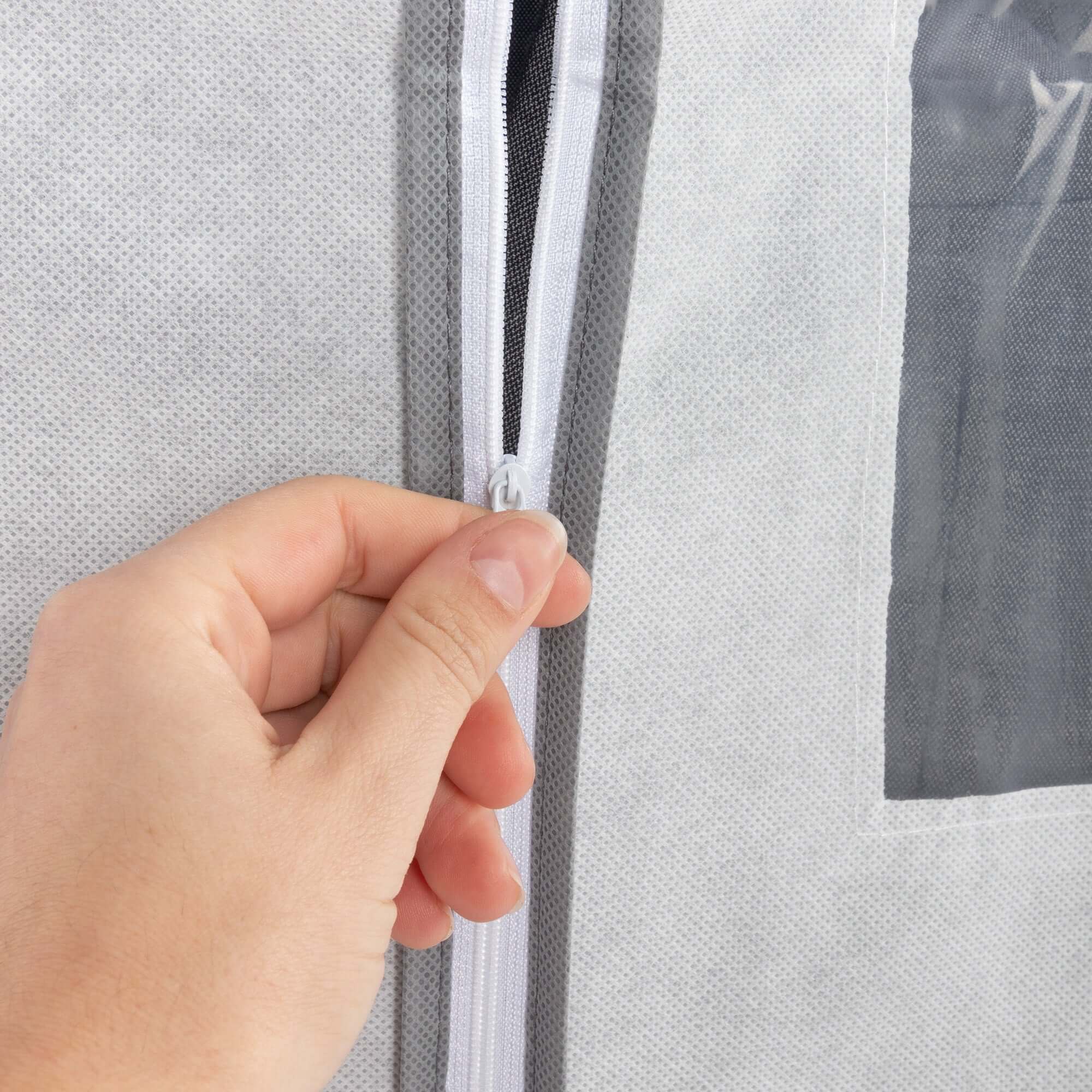 Funda para colgar ropa Life M blanca