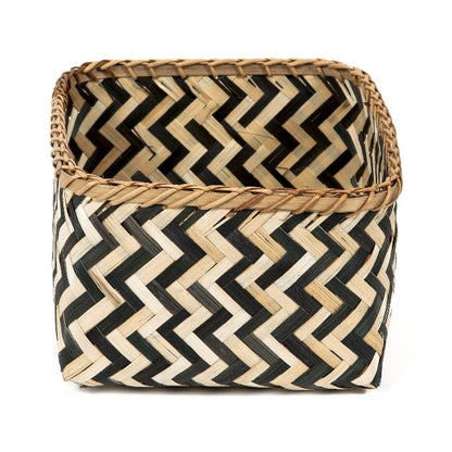 Panier de rangement en bambou Zebra L