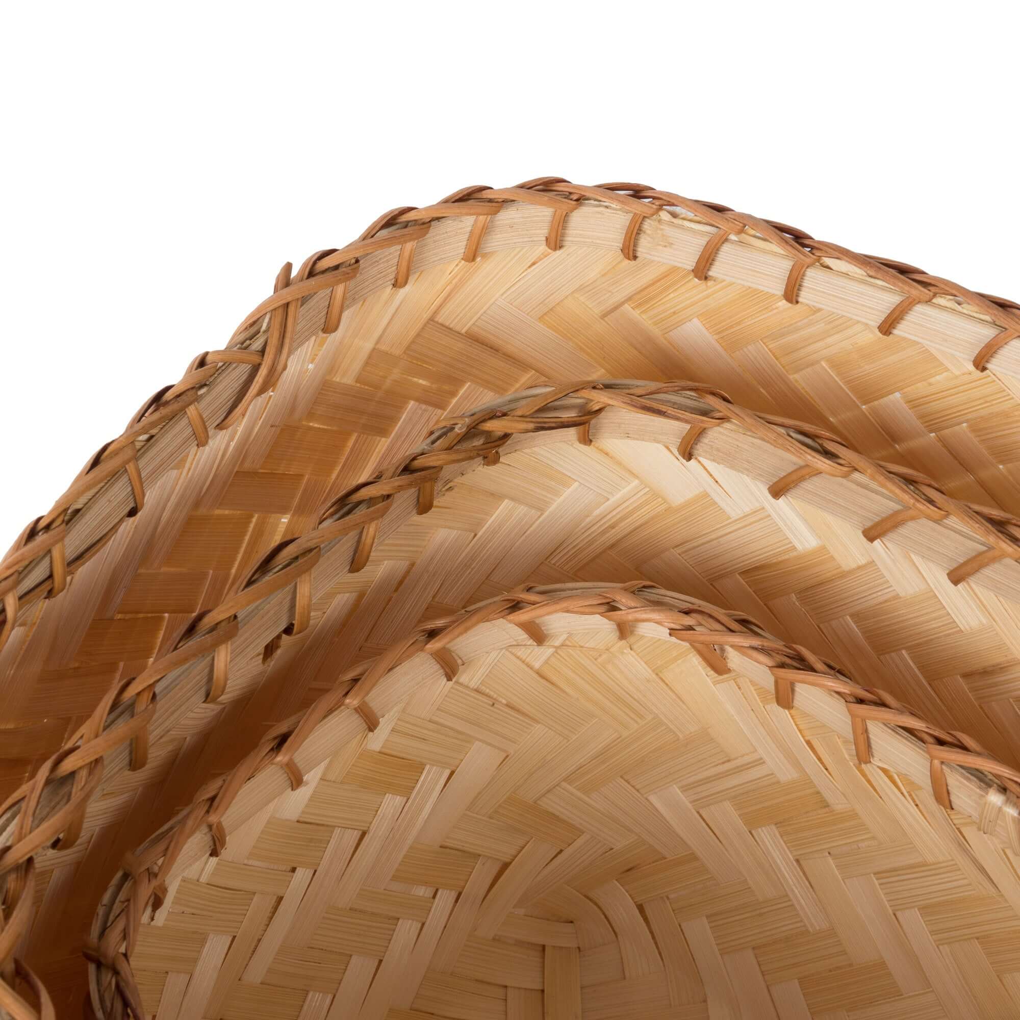 Lot de 3 paniers en bambou Halong