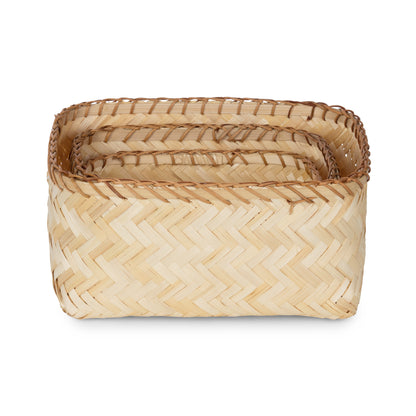 Panier de rangement en bambou Halong L