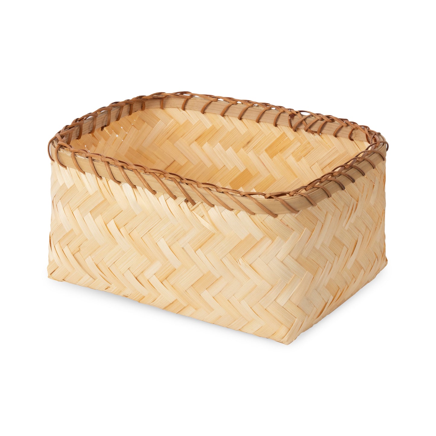 Panier de rangement en bambou Halong M naturel