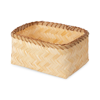 Panier de rangement en bambou Halong M naturel