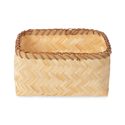 Panier de rangement en bambou Halong M naturel