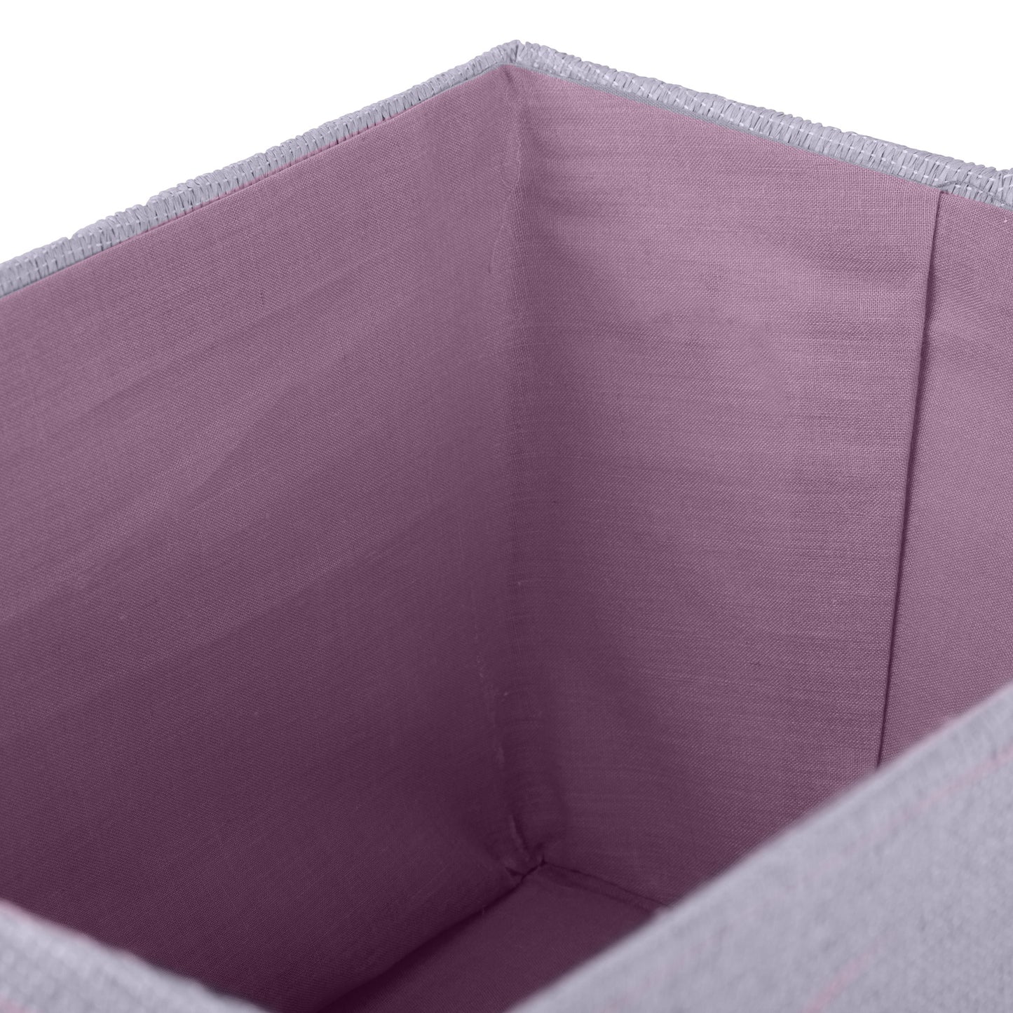 Cesta de almacenamiento con tela interior Rio violeta