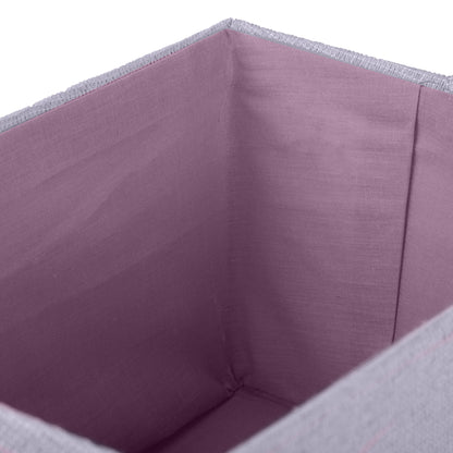 Cesta de almacenamiento con tela interior Rio violeta