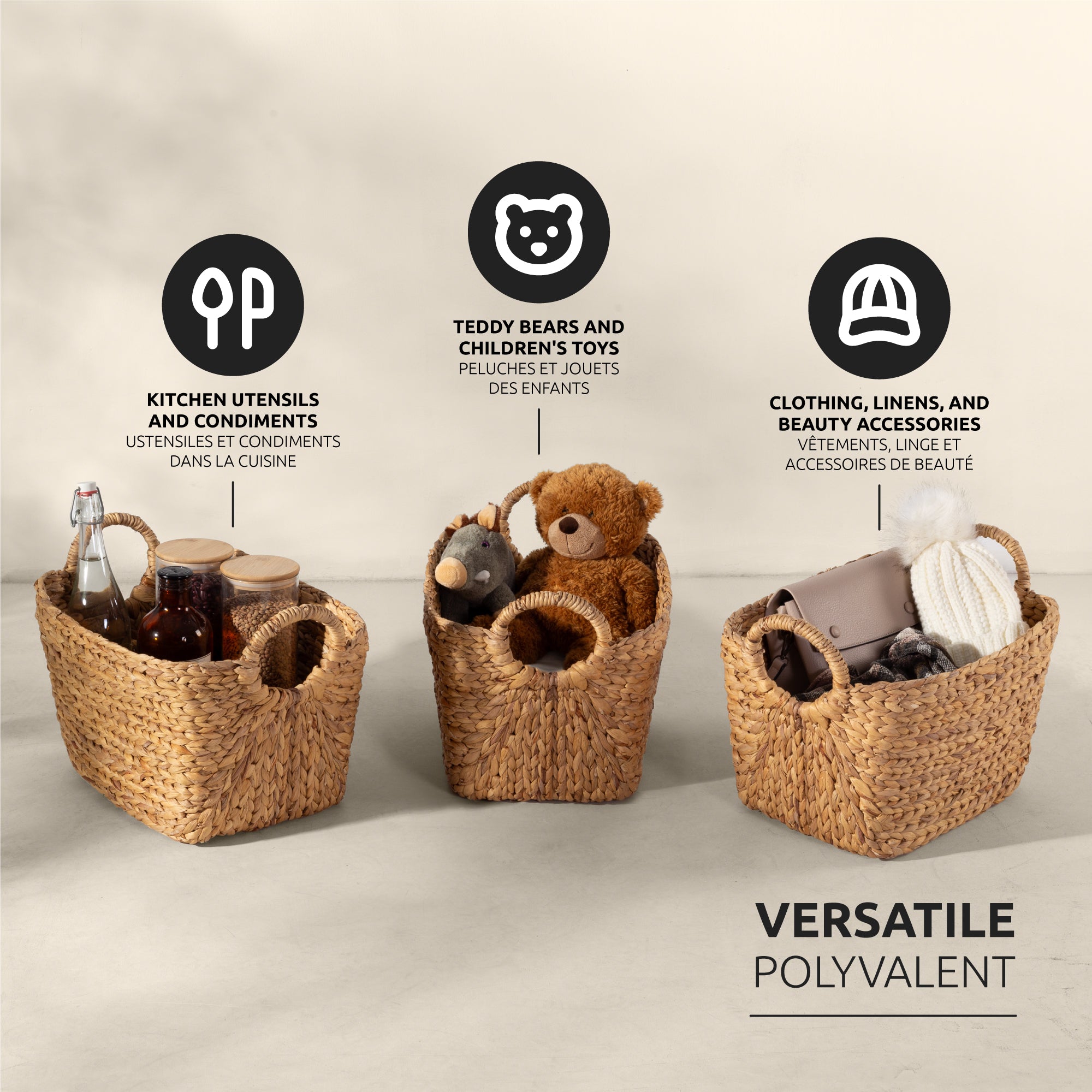 Panier de rangement naturel Caracas