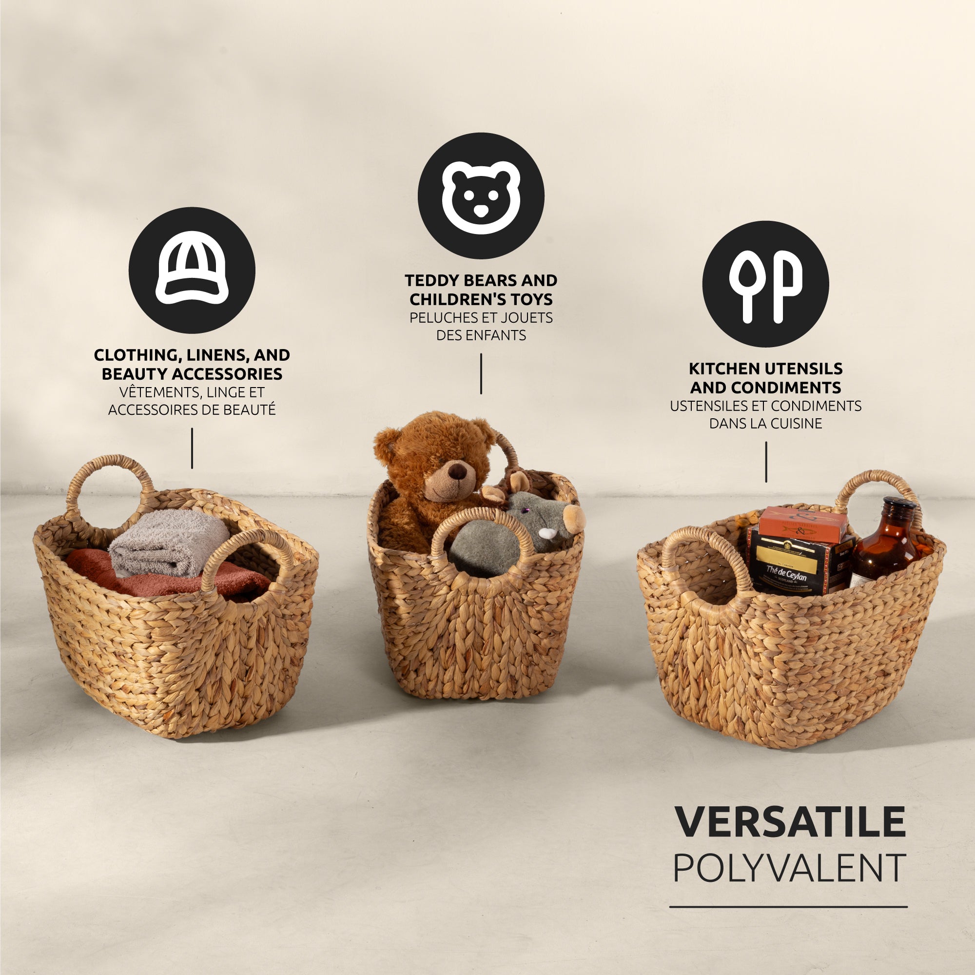 Panier de rangement naturel Caracas