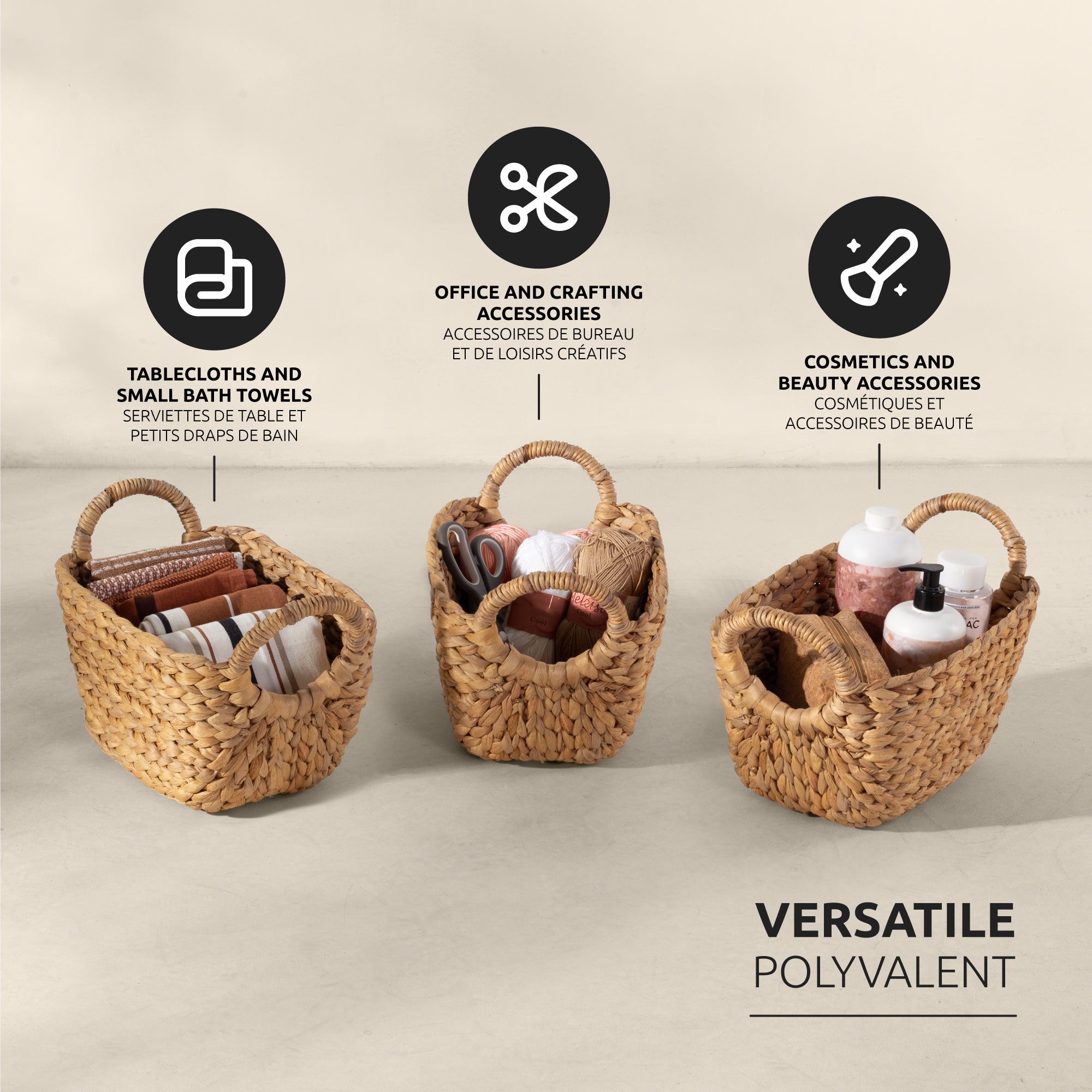 Panier de rangement naturel Caracas