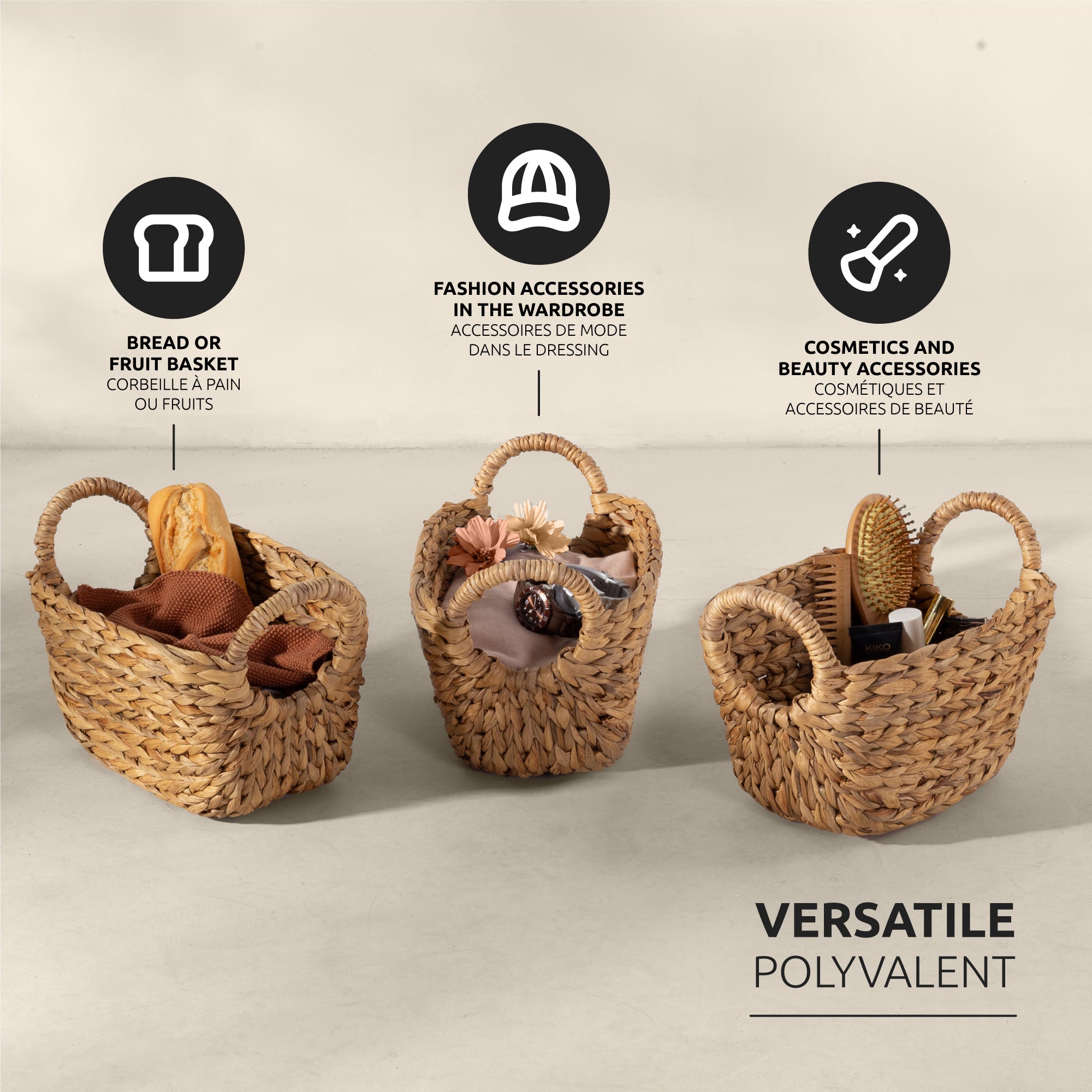 Panier de rangement naturel Caracas