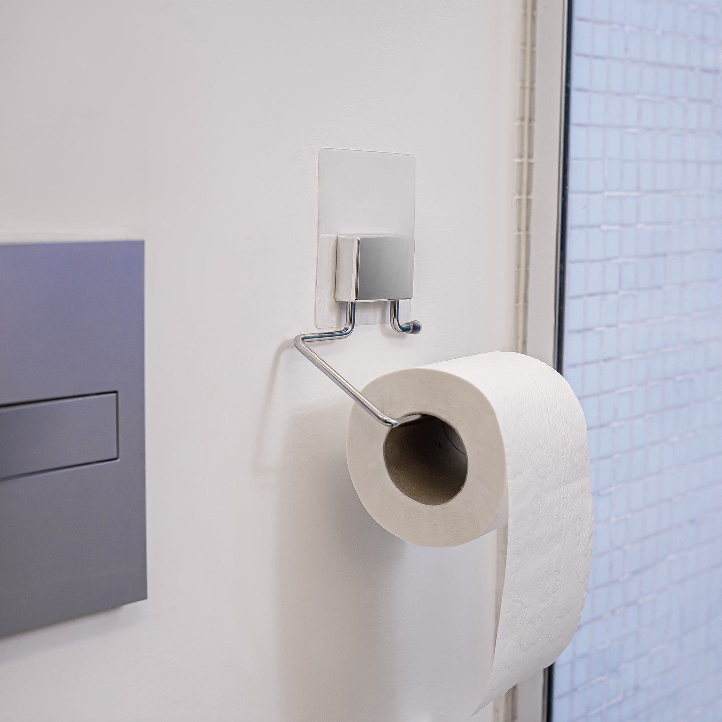 Porte Papier Toilette Auto-adhésif 3M en acier inoxydable, sans