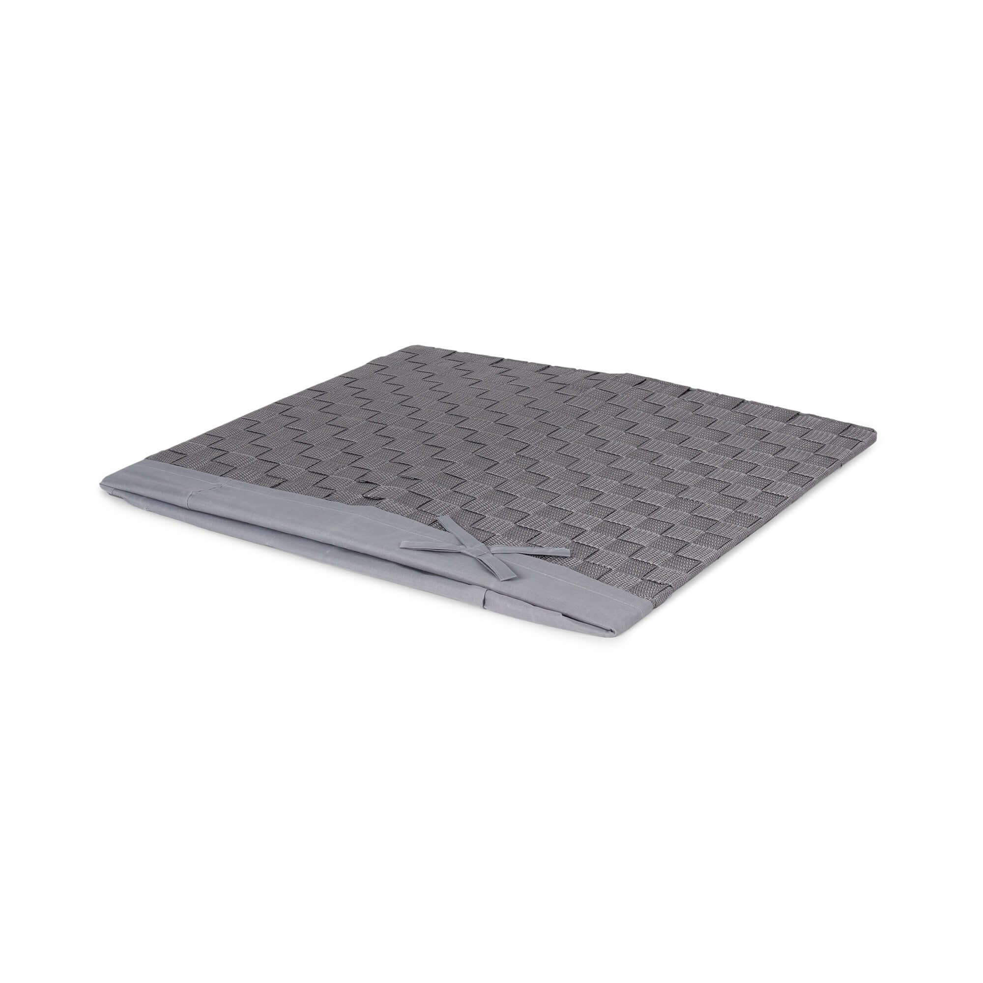 Panier à linge carré avec couvercle Stan gris