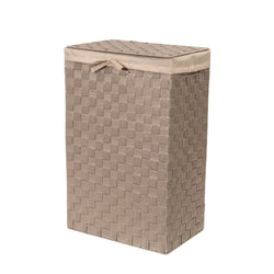 Panier à linge rectangulaire avec couvercle Stan taupe