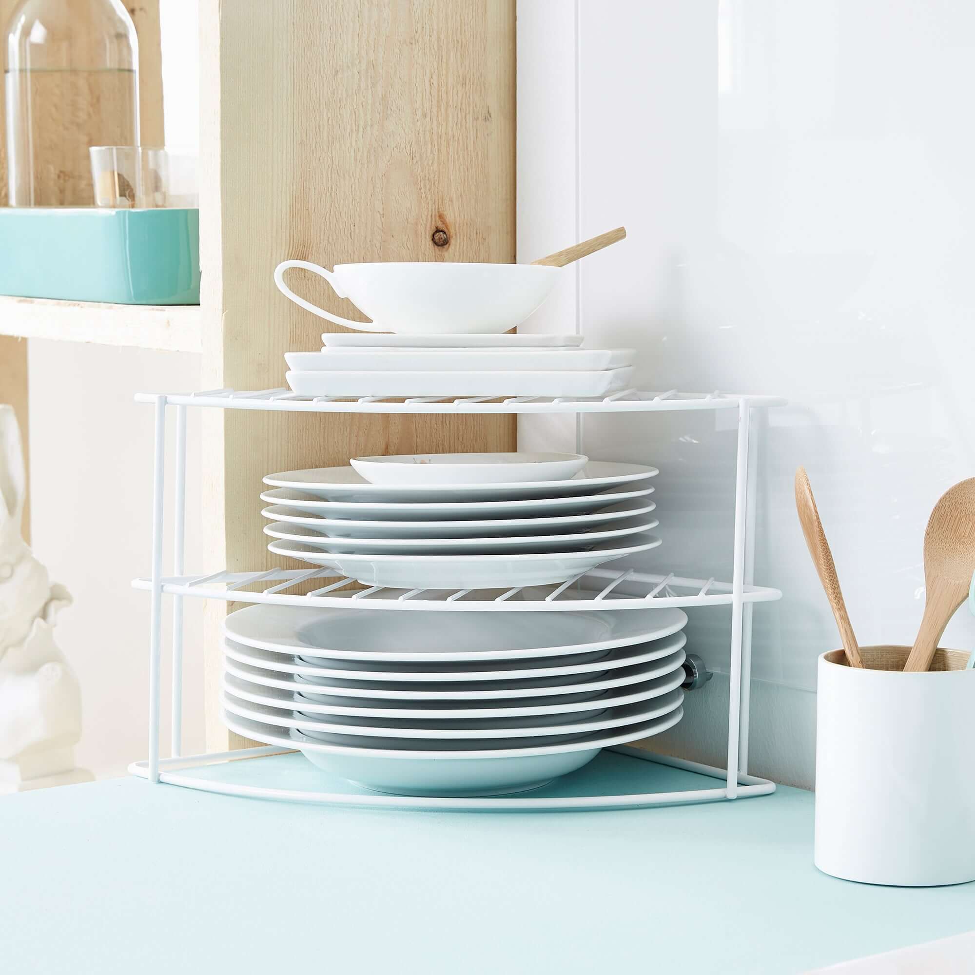 Etagère de cuisine Perth en métal blanc