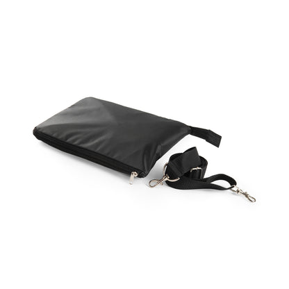 Bolsa de viaje plegable con cremallera negro azabache