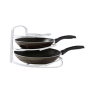 Support pour poêles Perth en métal blanc