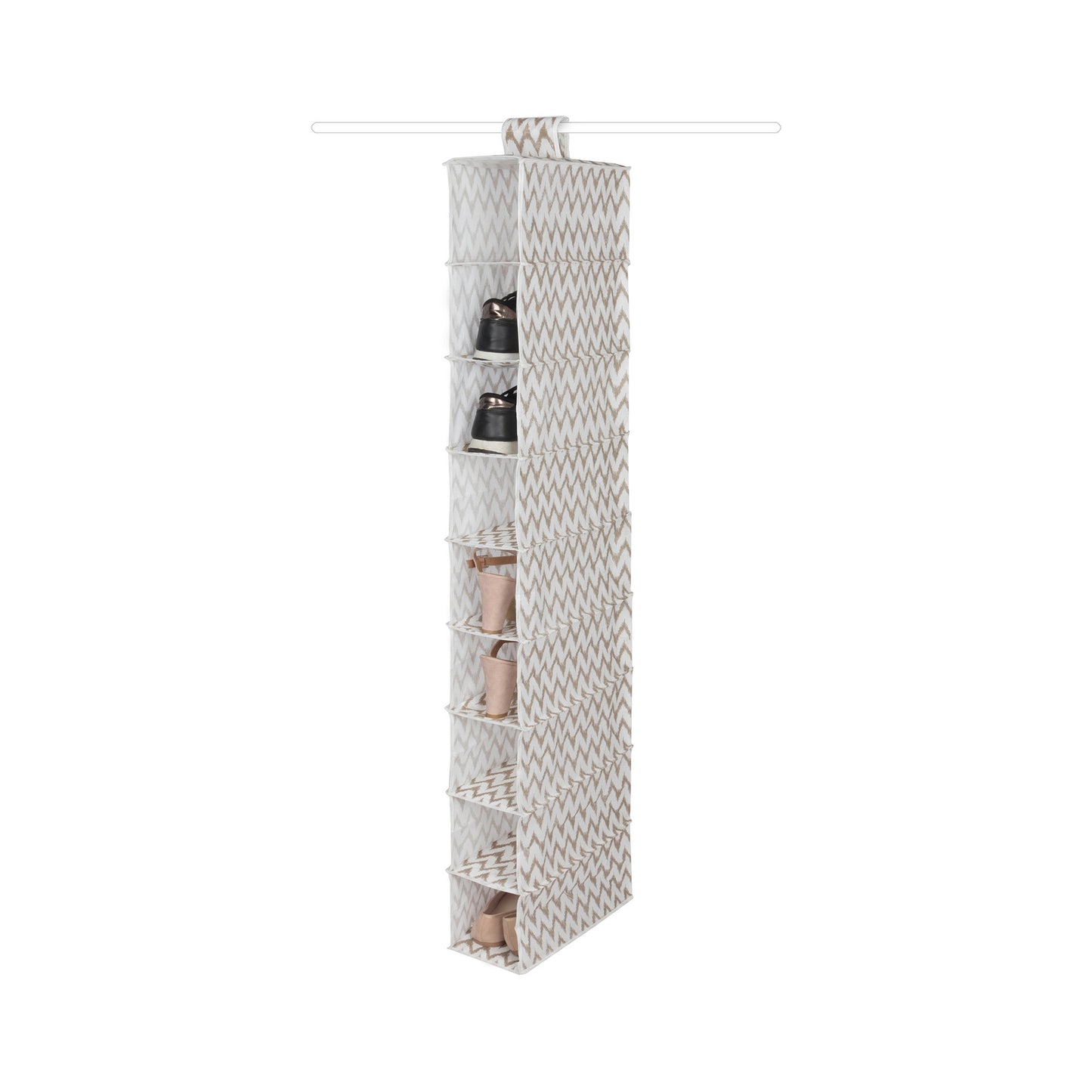 Etagère à supendre 9 niveaux Ikat beige