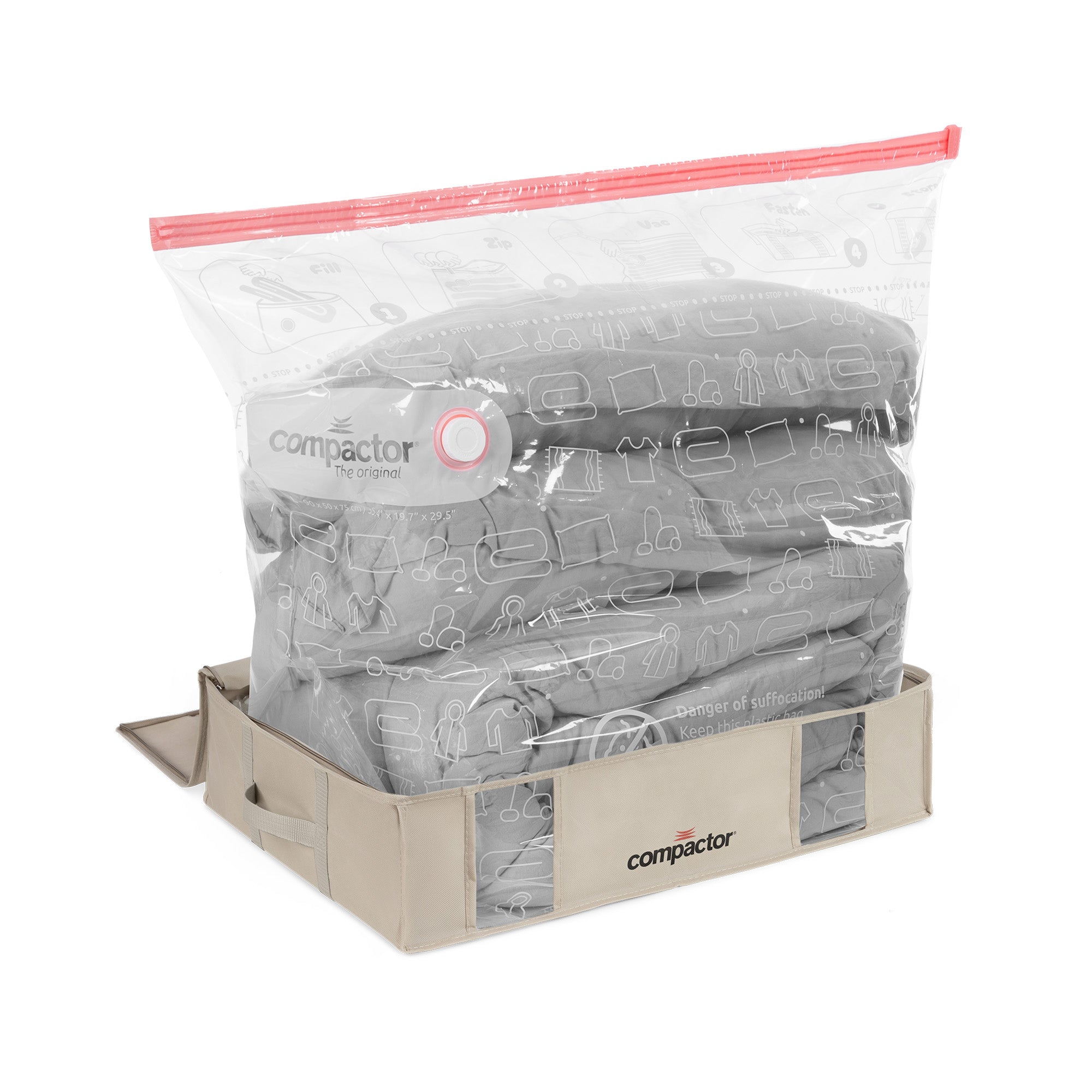 Housse de rangement sous vide L