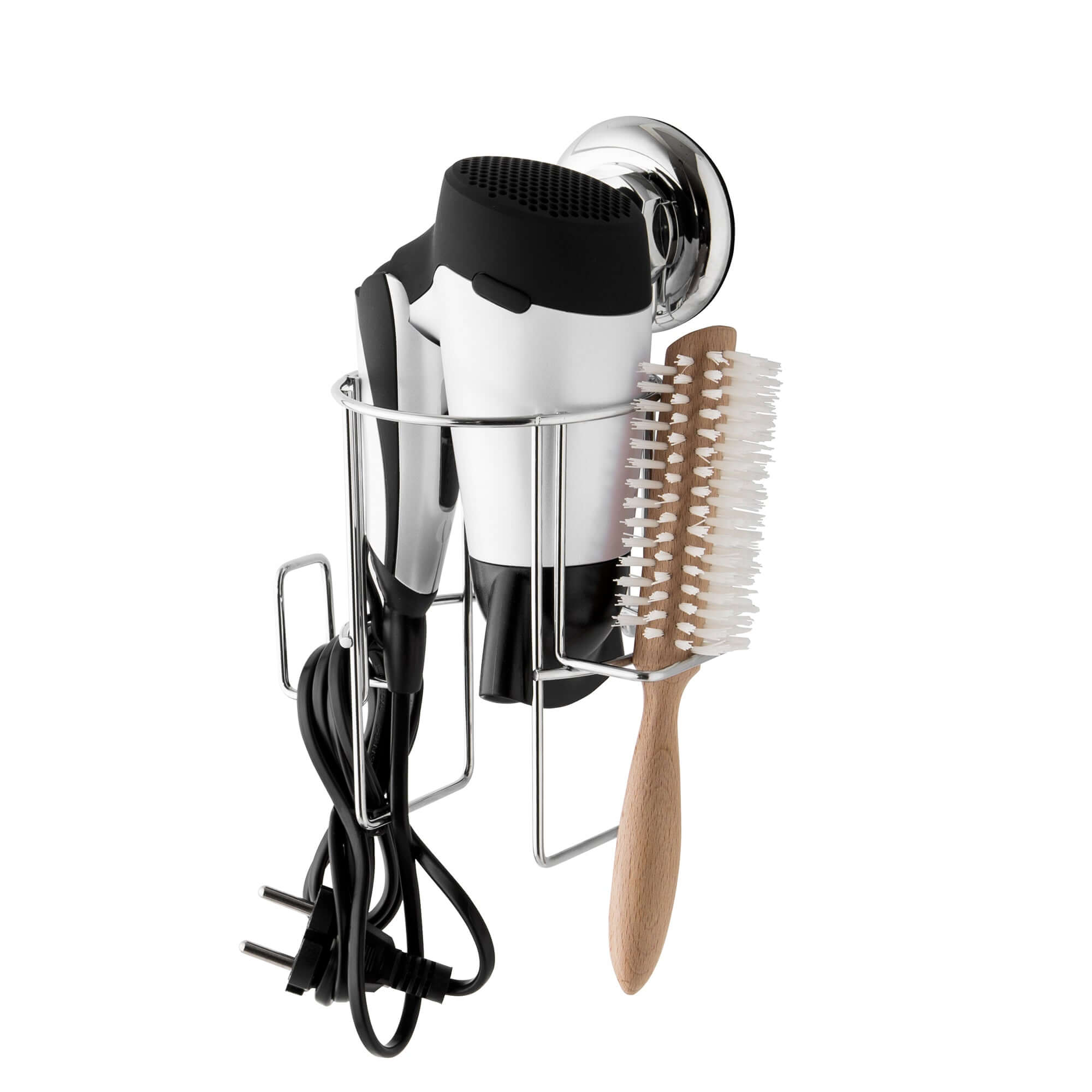 Support pour sèche cheveux à ventouse Bestlock chrome