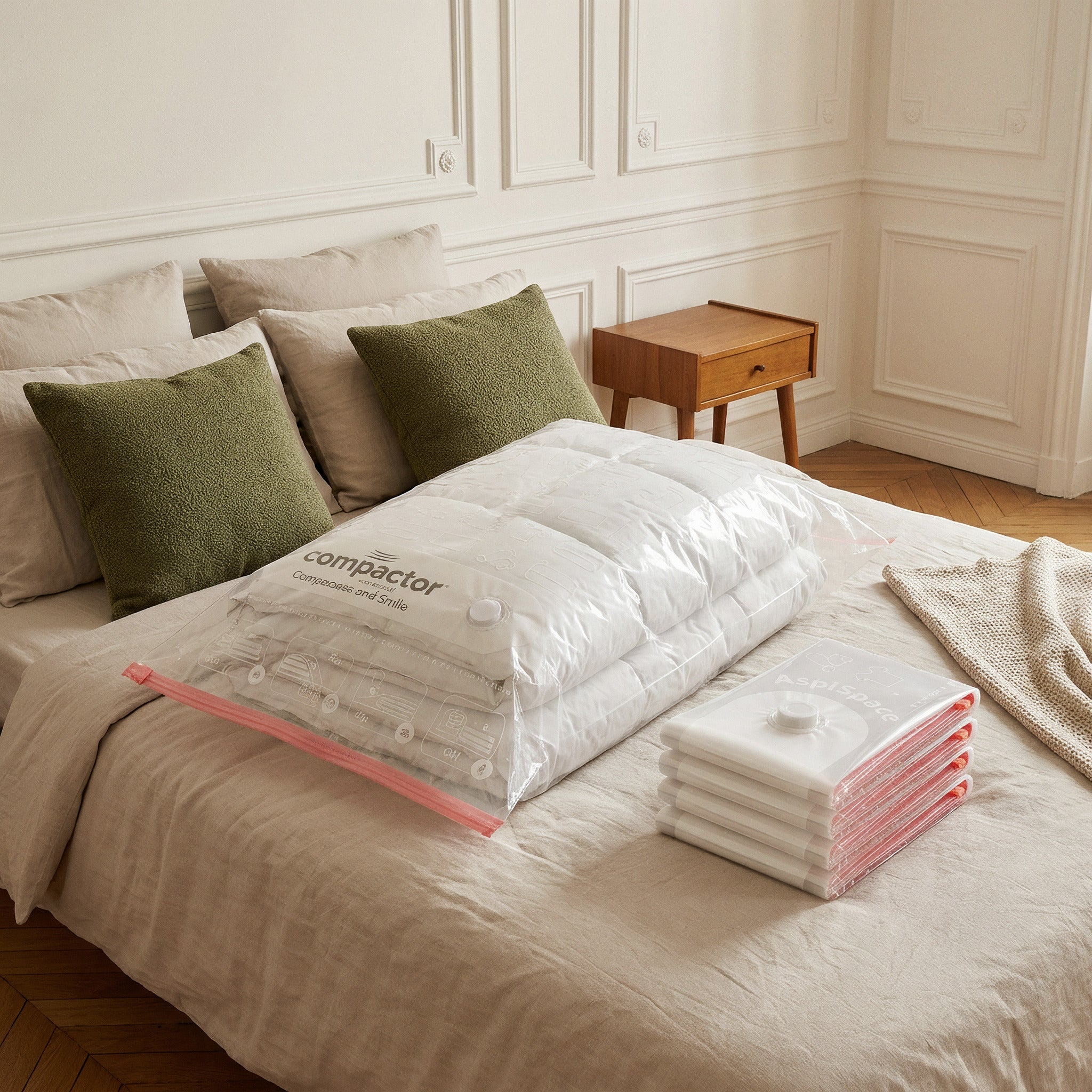 Lot 5 sacs rangement sous vide Aspispace