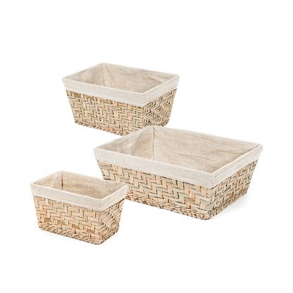 Lot 3 x Panier de rangement