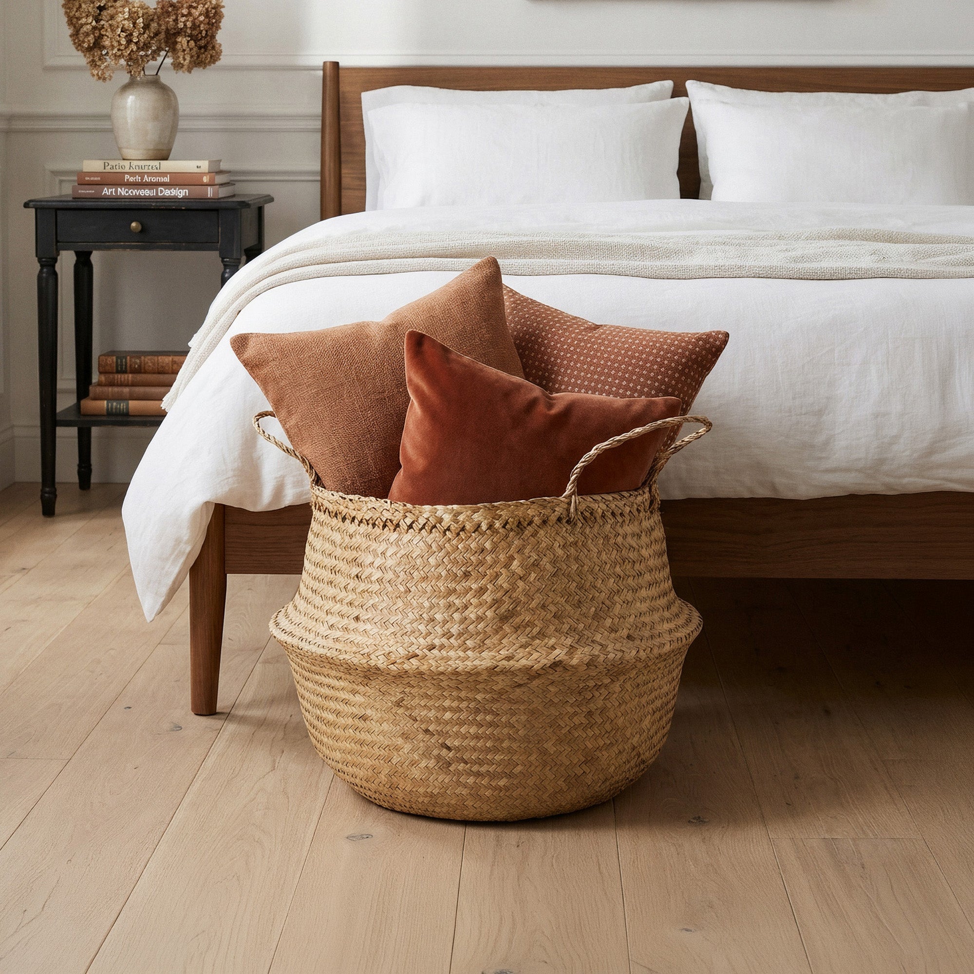 Panier de rangement naturel Belly L