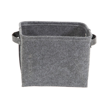 Panier de rangement en feutrine avec poignées Felt gris