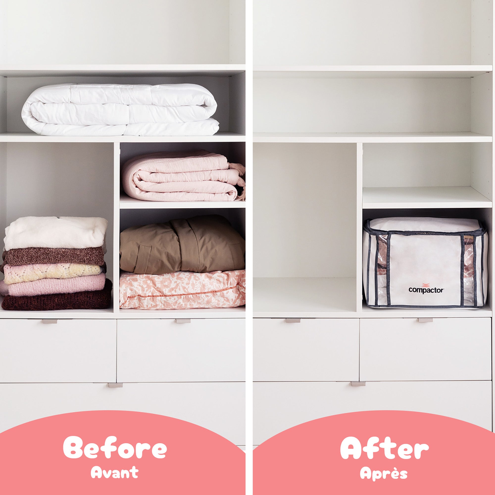 Lot de 3 housses sous vide M