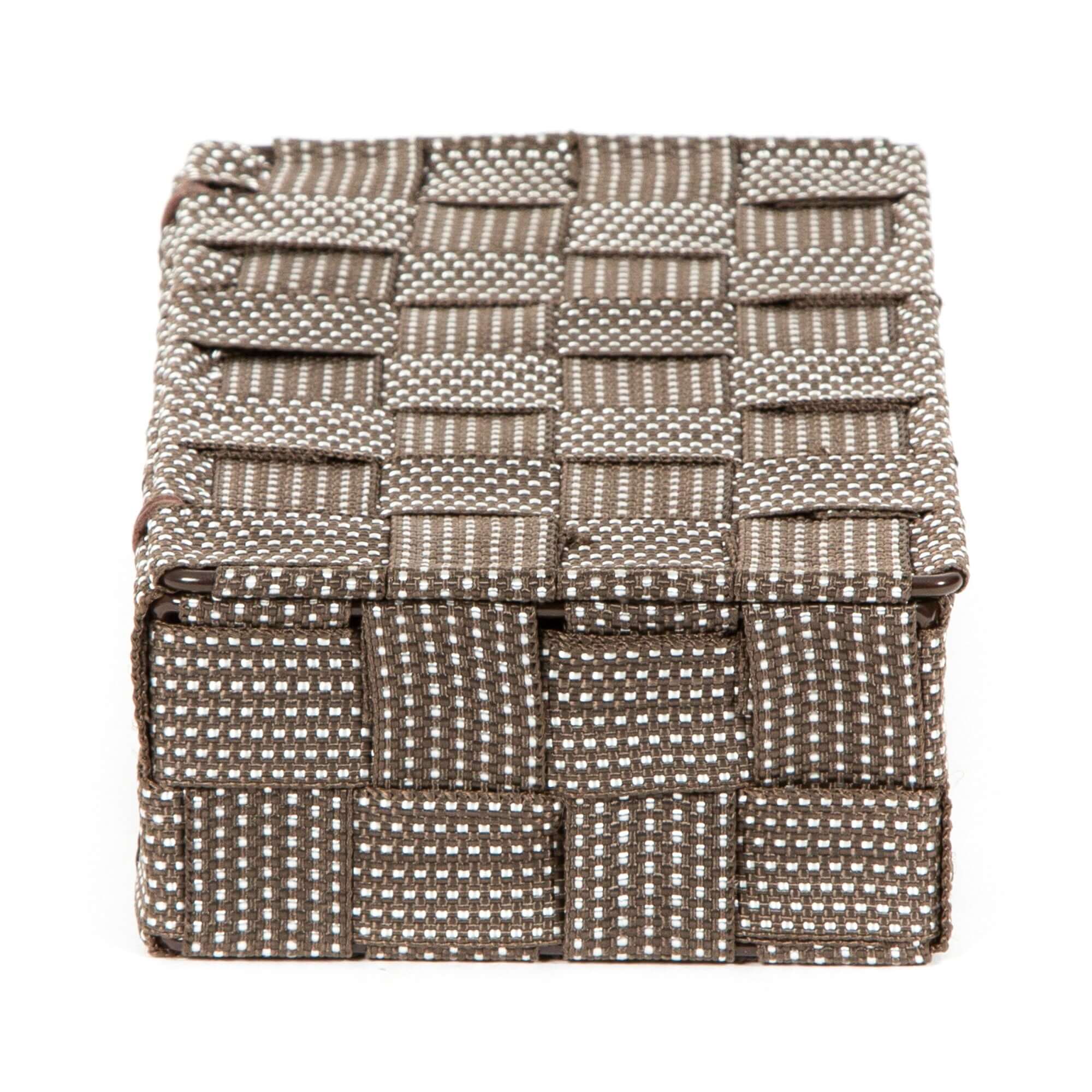 Boîte de rangement avec couvercle Stan S marron