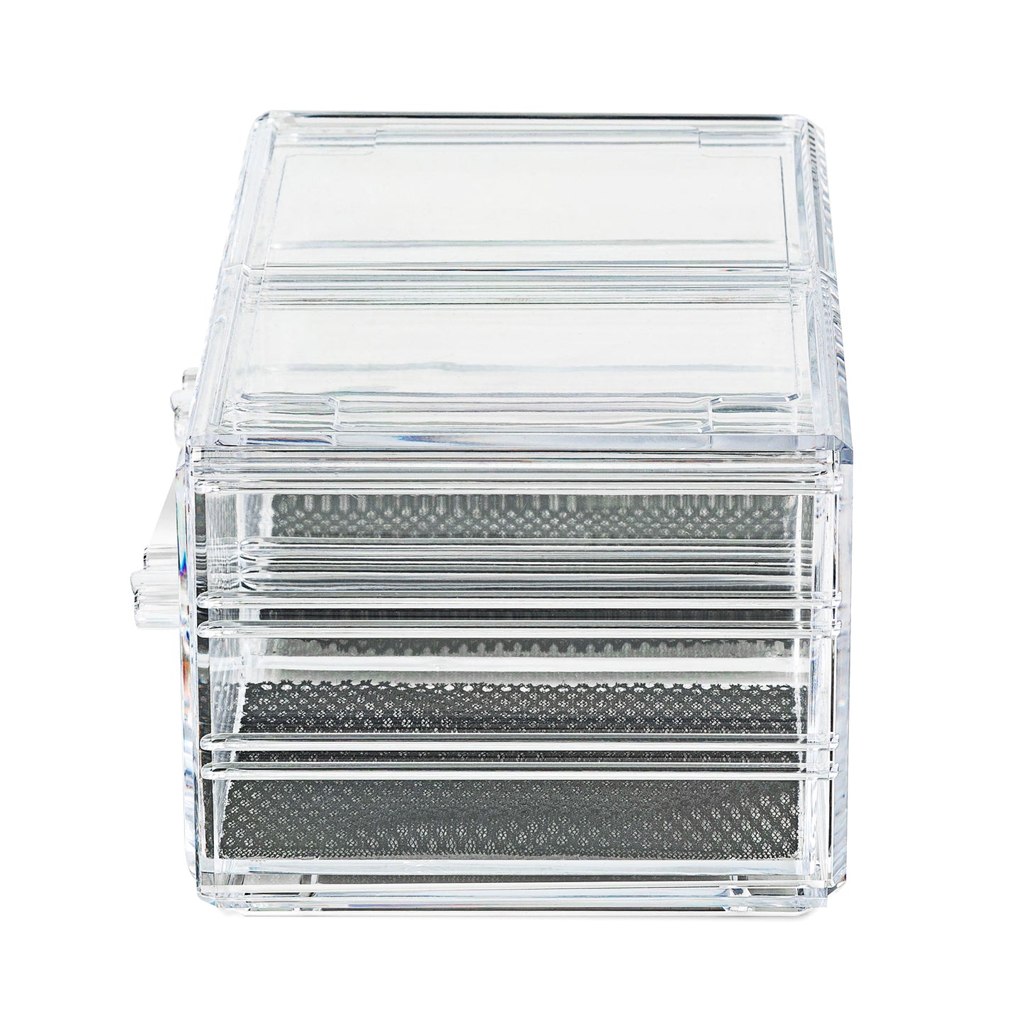 Caja de almacenamiento de cajón cosmético transparente