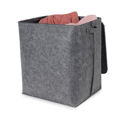 Panier à linge en feutrine Felt gris