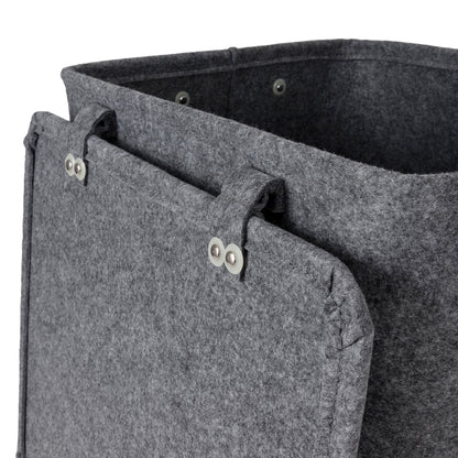 Panier à linge en feutrine Felt gris