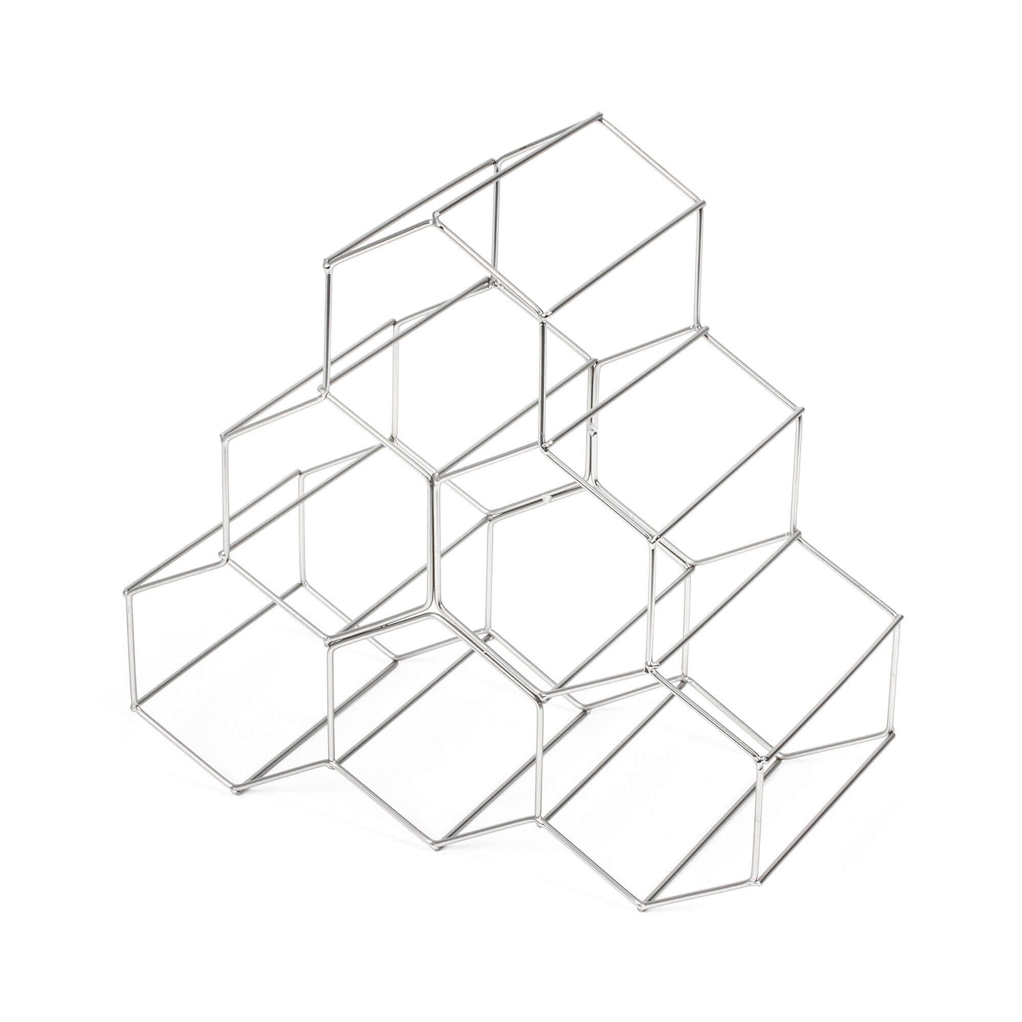 Range bouteilles en métal Hexa