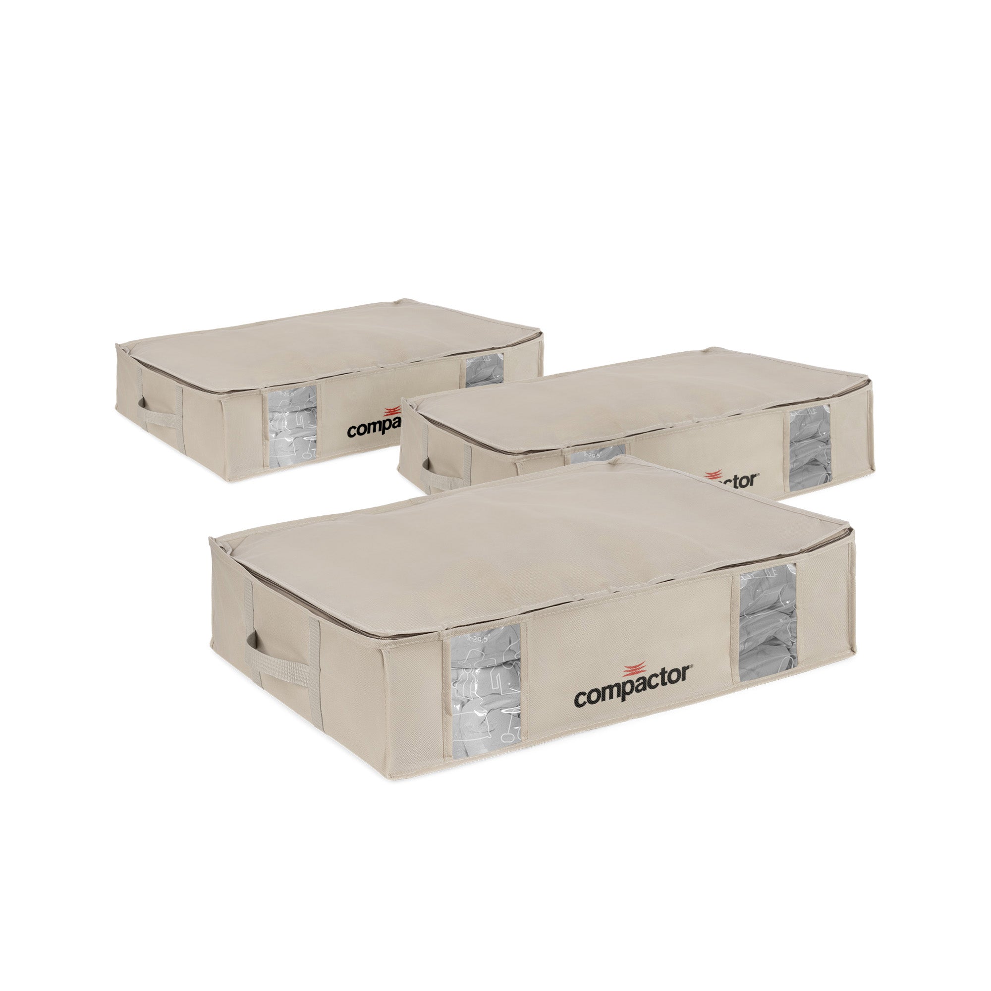 Lot 3 housses rangement sous vide L